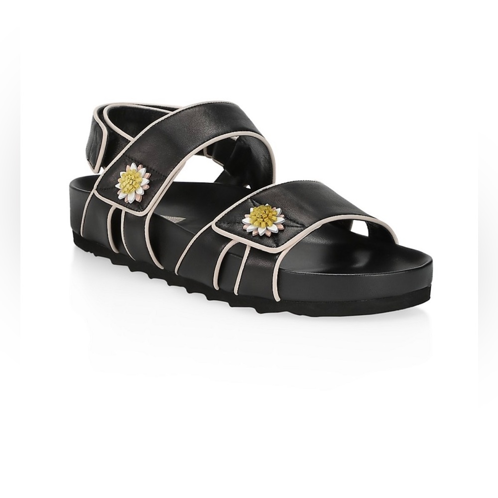 Fabrizio Viti black leather  Riva Sandal